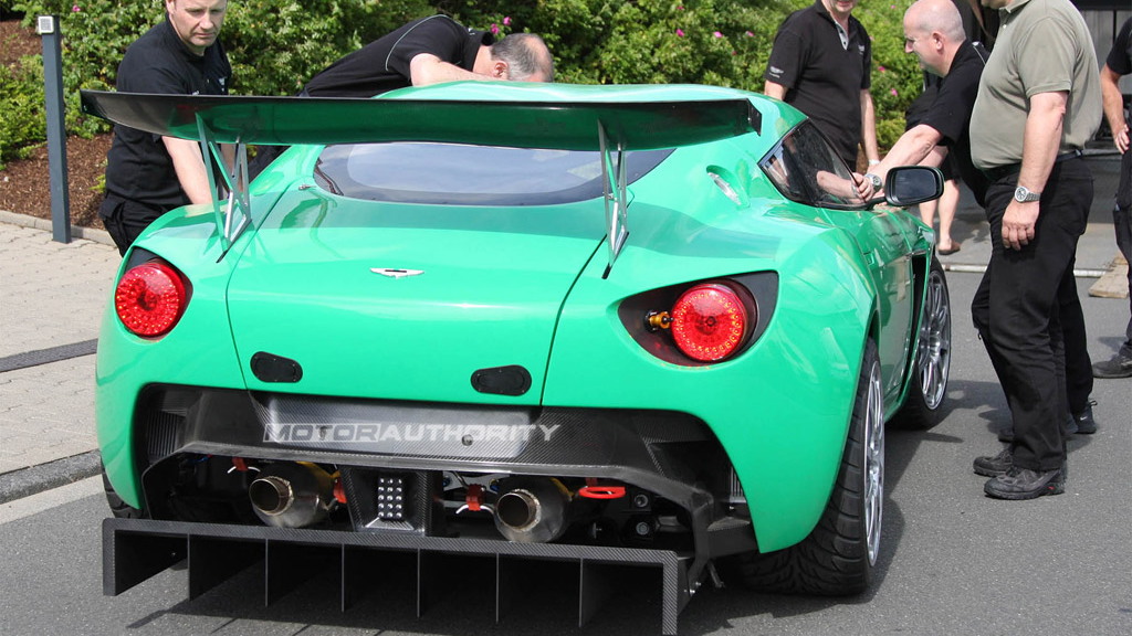 Aston Martin V12 Zagato race car spy shots
