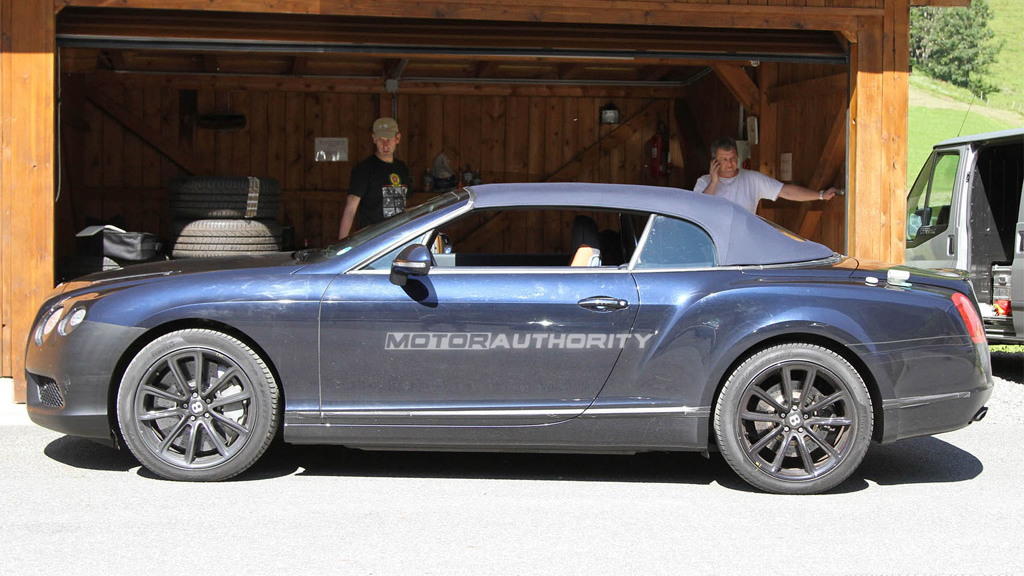 2012 Bentley Continental GTC Speed facelift spy shots