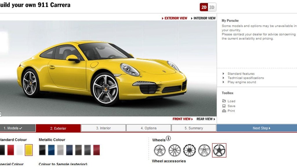 Signaal geboren ervaring 2012 Porsche 911 Configurator Goes Live