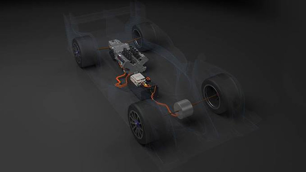 Teaser for 2014 Toyota TS040 Hybrid Le Mans prototype (LMP1 )