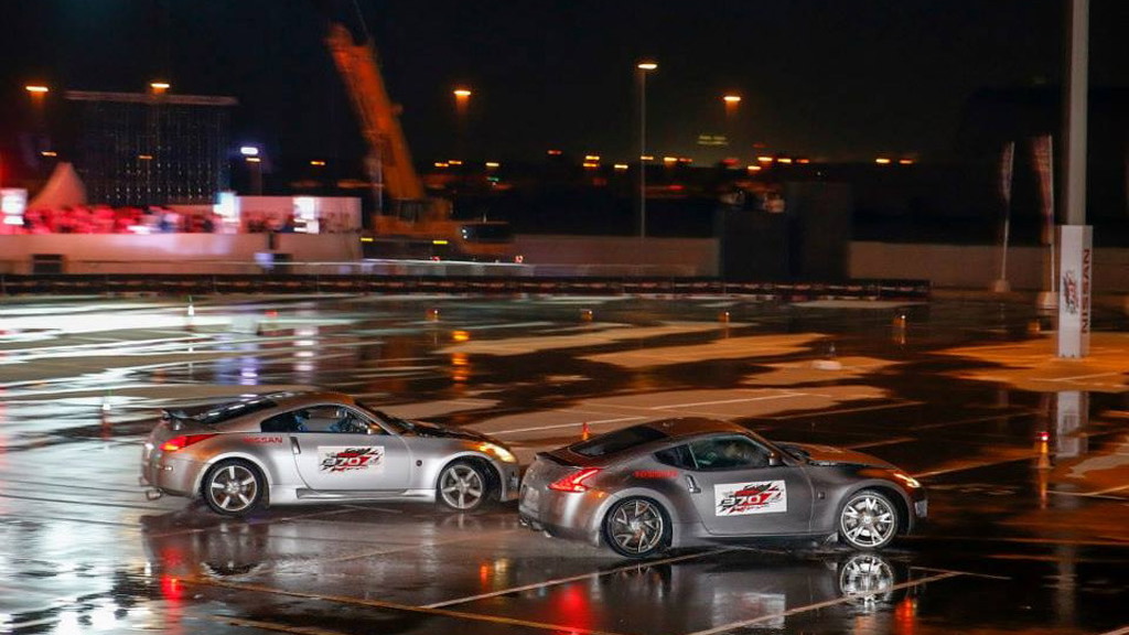 Nissan sets record for world’s longest two-car drift