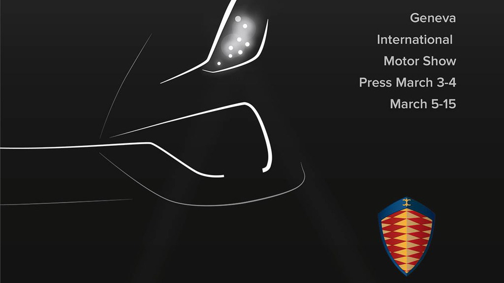 Teaser for Koenigsegg Regera debuting at 2015 Geneva Motor Show