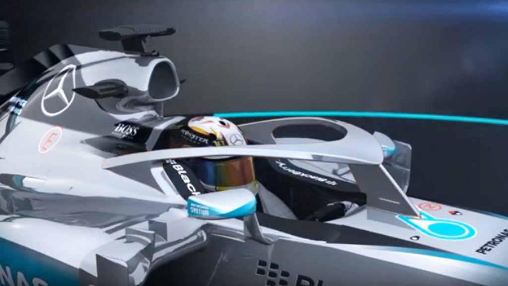 Formula One Halo cockpit protection concept