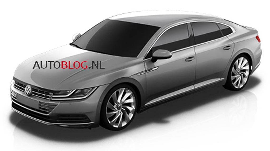 Alleged image of the 2018 Volkswagen CC - Image via Autoblog.nl