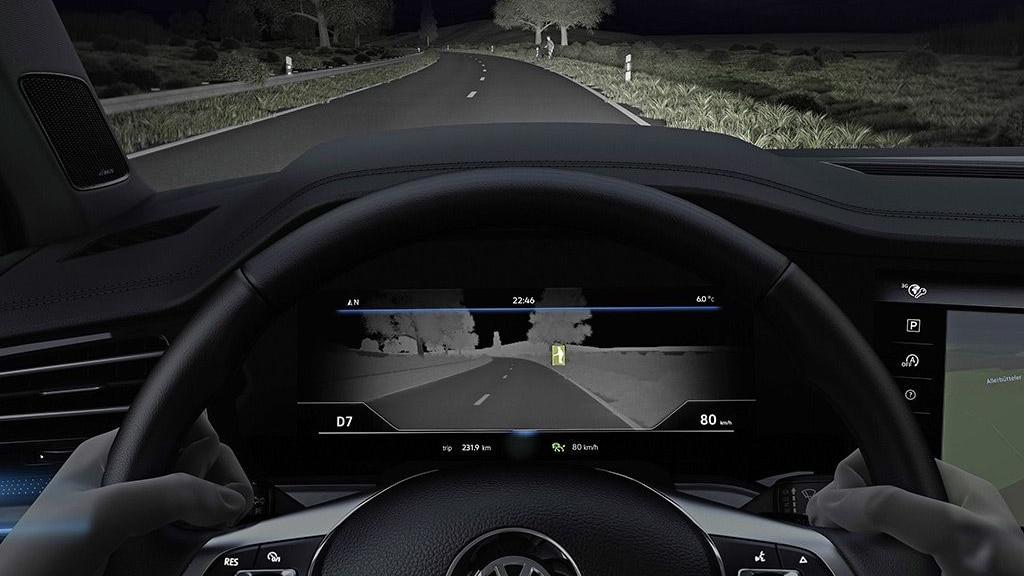 Night vision assist in 2018 Volkswagen Touareg