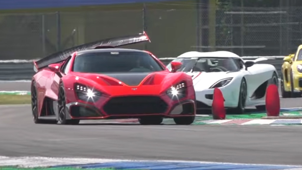 Zenvo TSR-S at the track