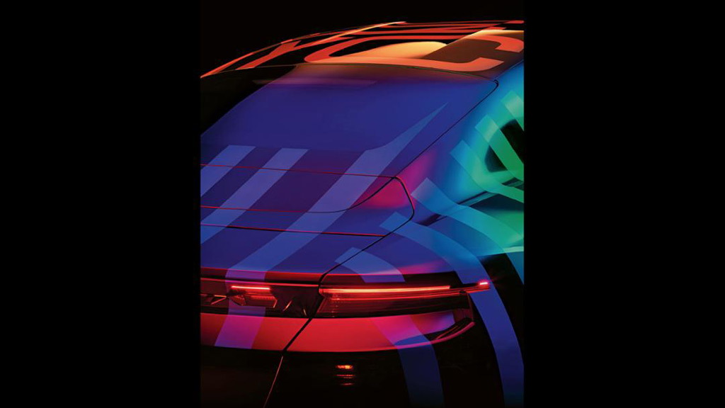 Teaser for Porsche Taycan debuting in September 2019