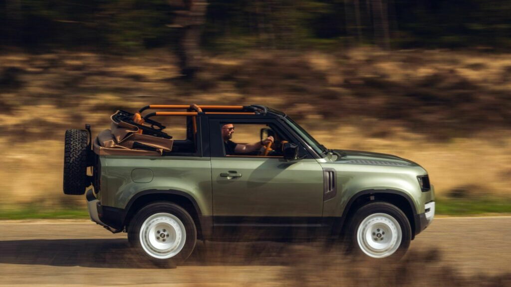 Heritage Customs Valiance Convertible based on the Land Rover Defender 90