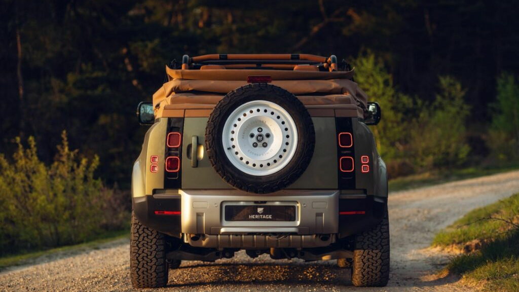 Heritage Customs Valiance Convertible based on the Land Rover Defender 90