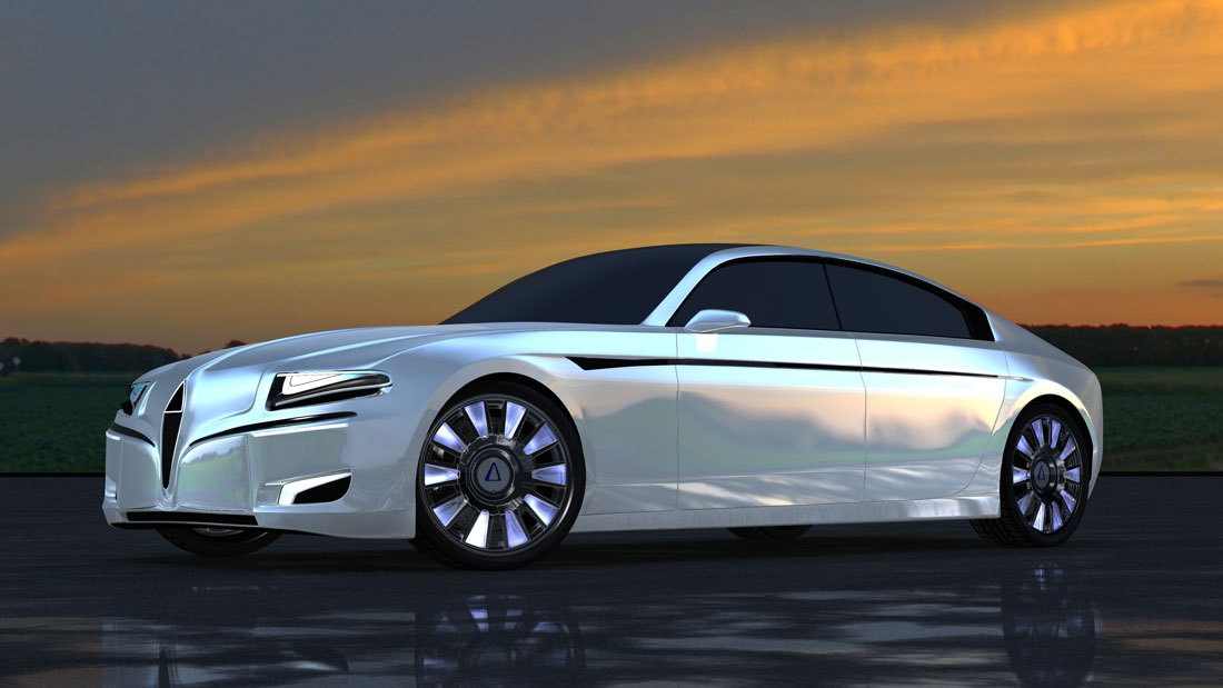 Silex Power's Chreos electric luxury sedan (Image: Silex Power)