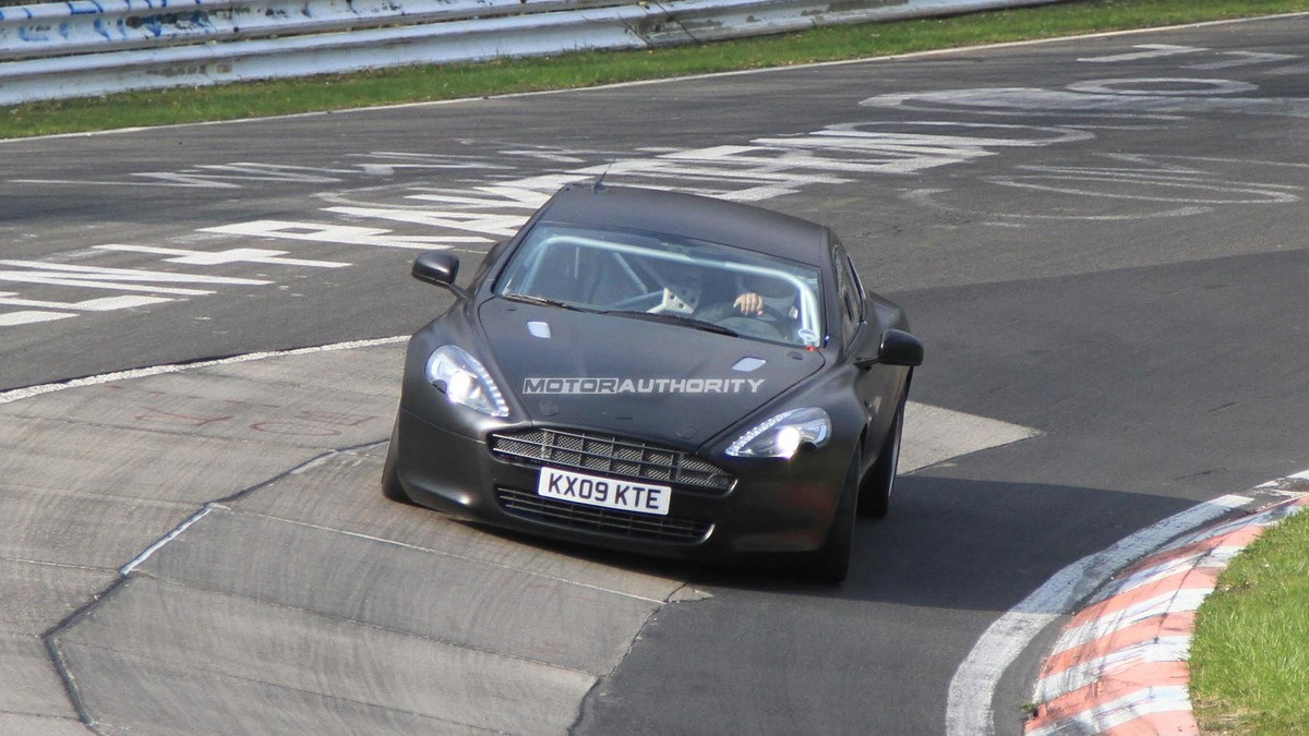 Aston Martin Rapide race car spy shots