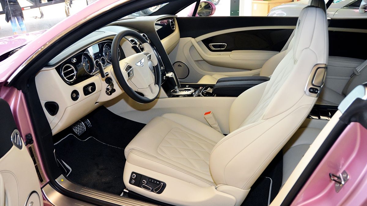Unique 'Passion Pink' 2012 Bentley Continental GT