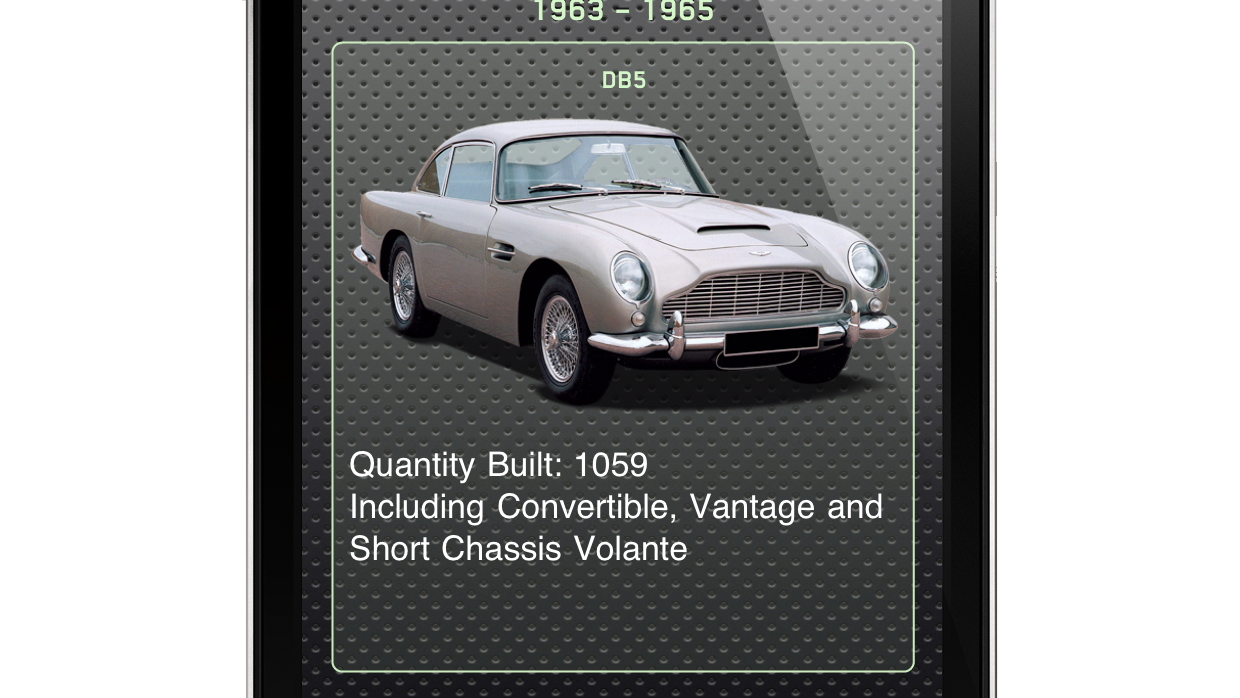Aston Martin 'Explore' iphone App