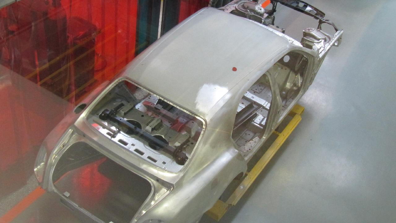 Bentley works, Crewe - Mulsanne shell during assembly process