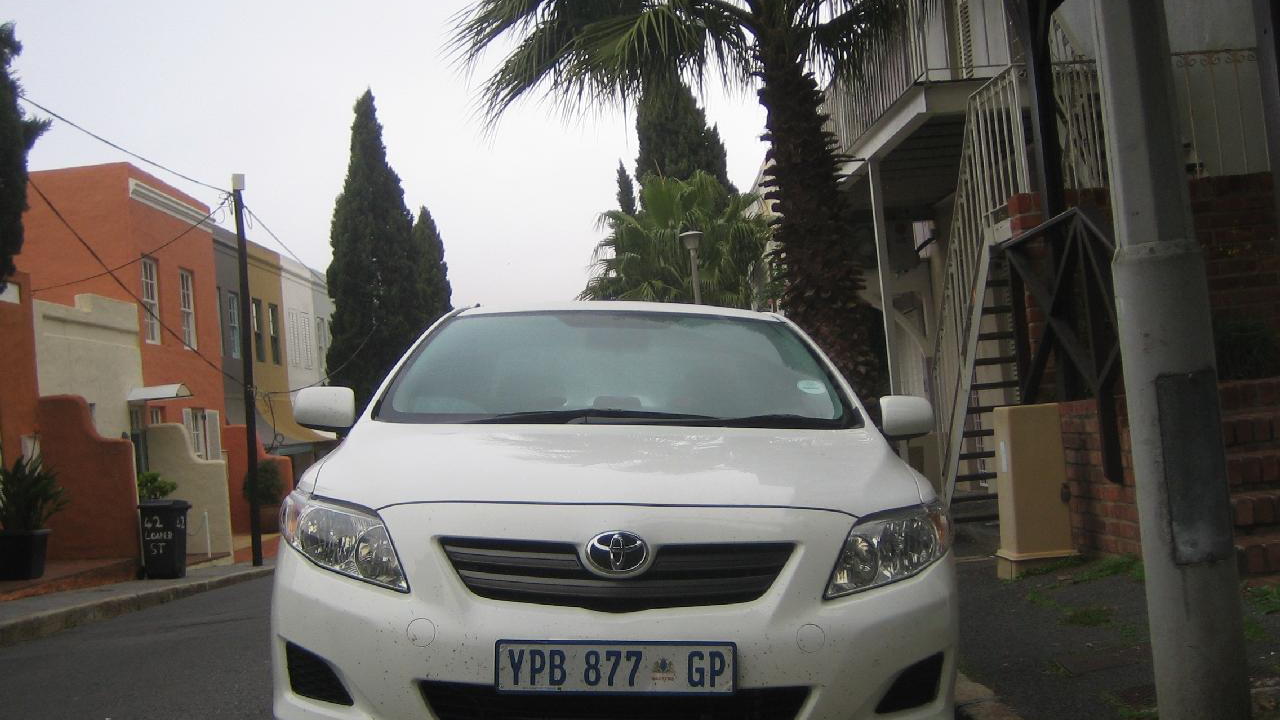 2010 Toyota Corolla sold in South Africa, shown in Die Waterkant, Cape Town