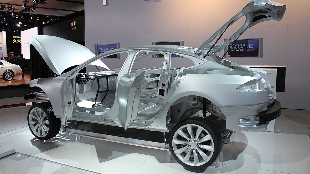 2012 Tesla Model S body-in-white