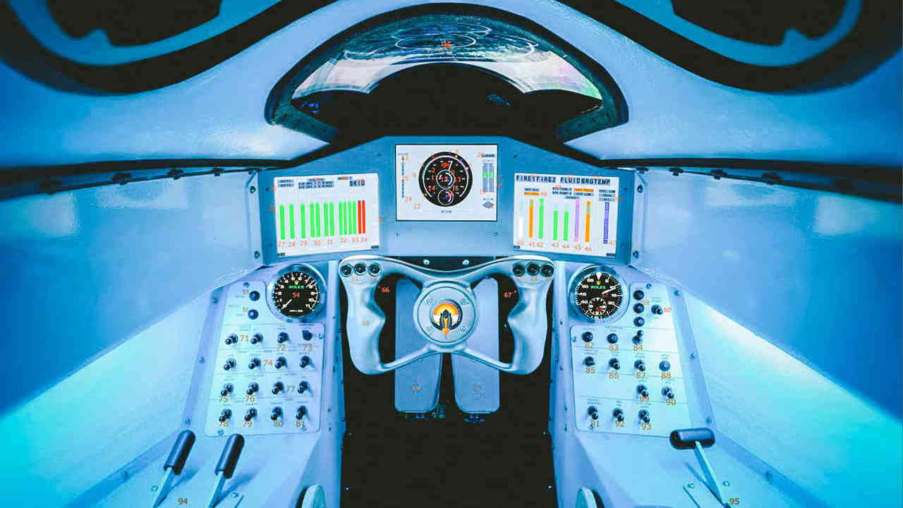 Bloodhound SSC's cockpit