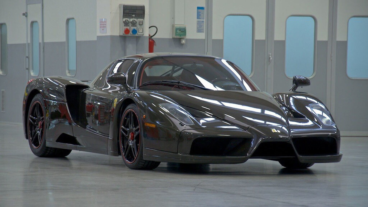 Ferrari Enzo in bare carbon fiber