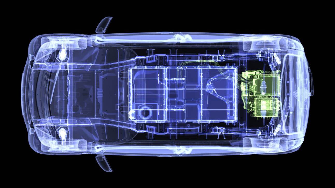 2012 Mitsubishi i electric car x-ray image