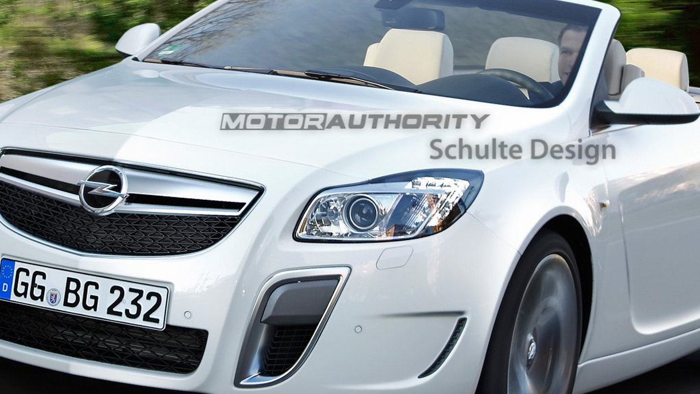 Buick Regal/Opel Insignia convertible preview rendering
