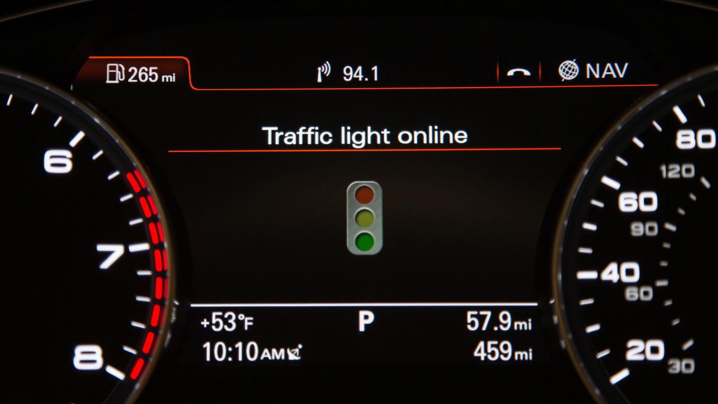 Audi's online traffic light information system
