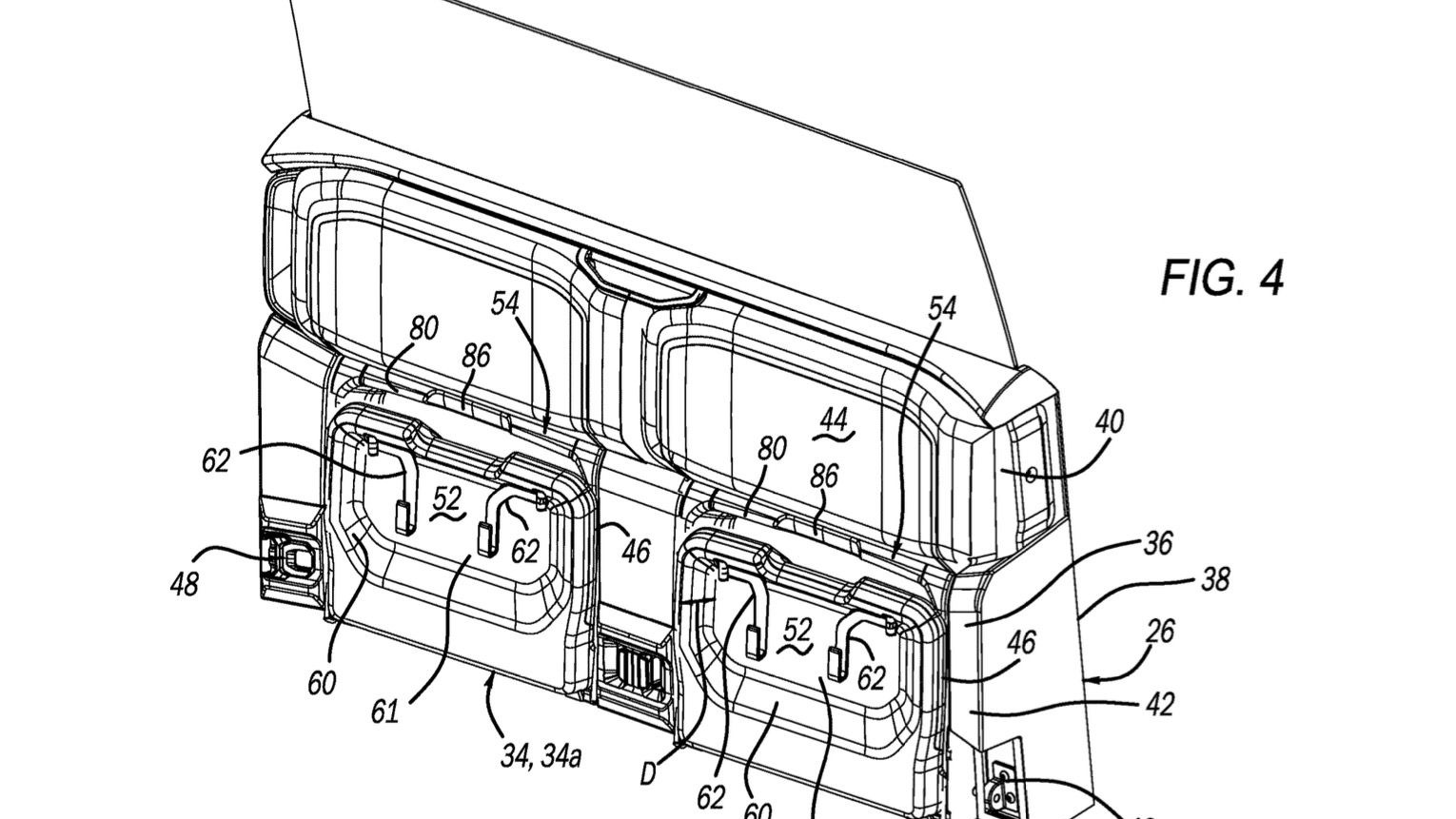 Ram third-row jump seat patent image