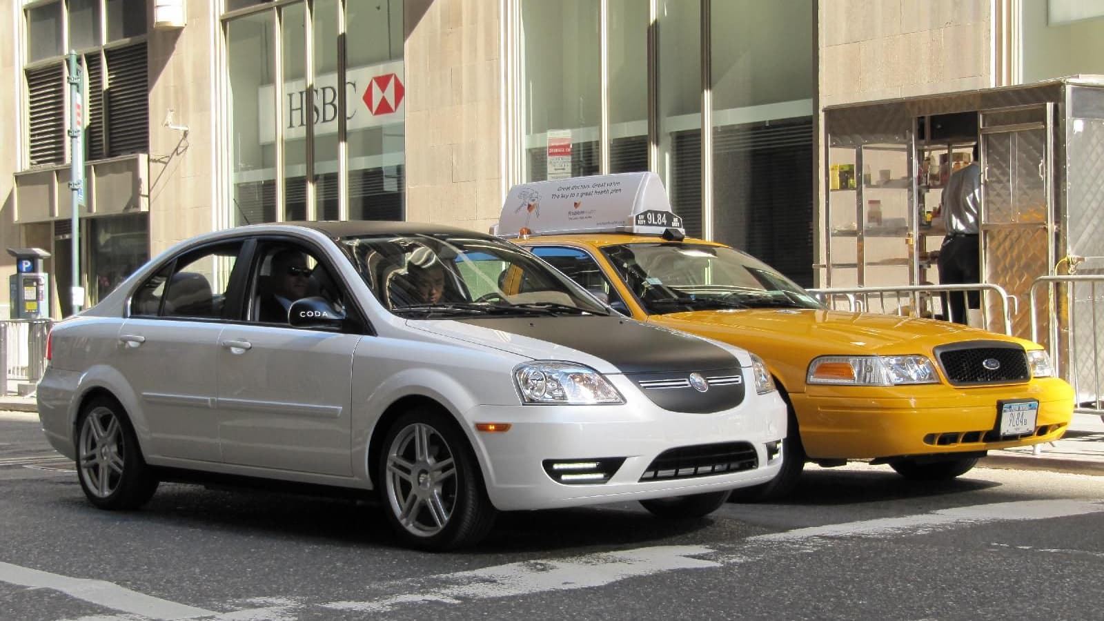 2011 Coda Sedan electric car, New York City, September 2010