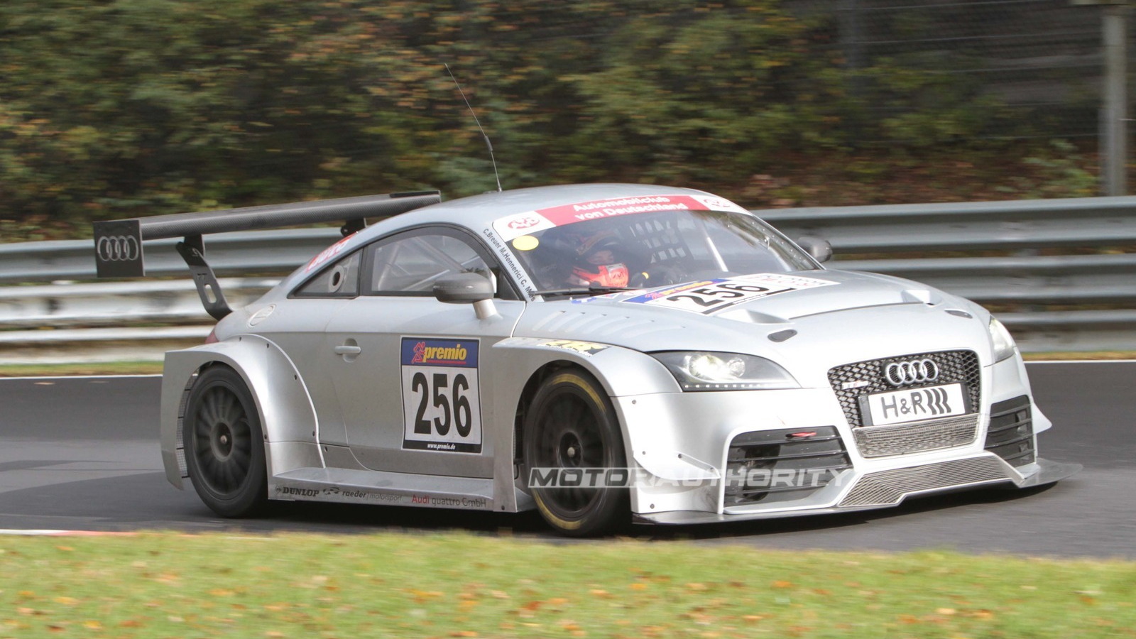 Audi TT RS endurance race car spy shots