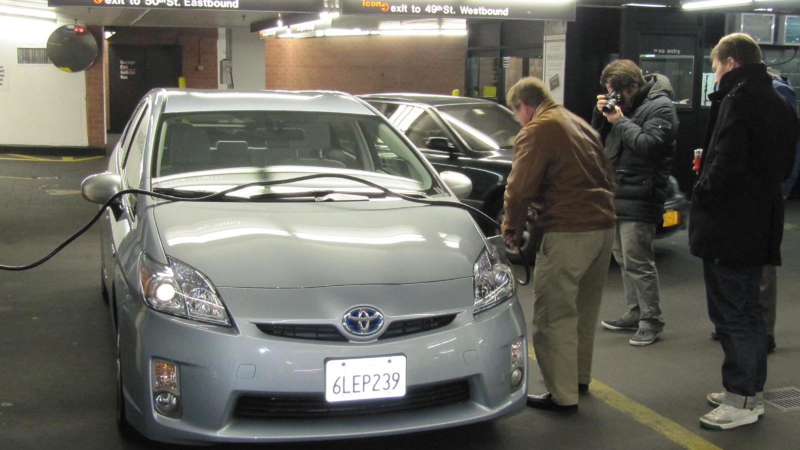 Toyota Prius Plug-In Hybrid at Hertz Global EV rental launch, New York City, December 2010