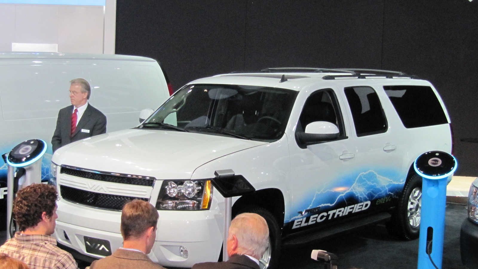 Via Motors extended-range electric truck conversion launch, 2012 Detroit Auto Show