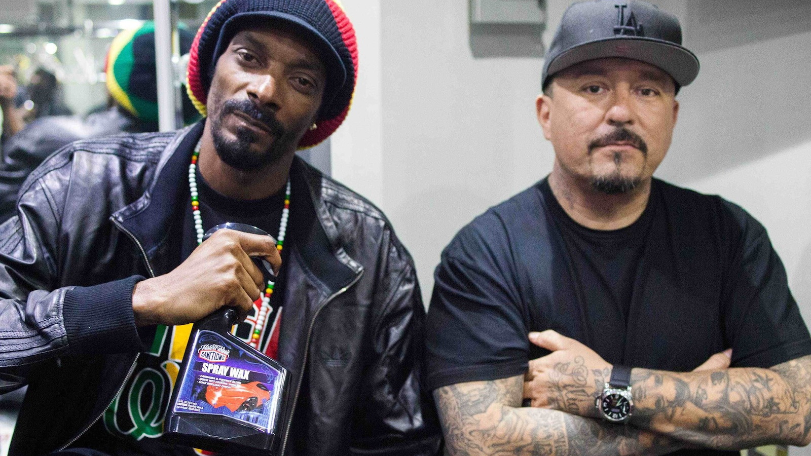 Snoop Dogg and Mister Cartoon, teamed up to promote Sanctiond car care products