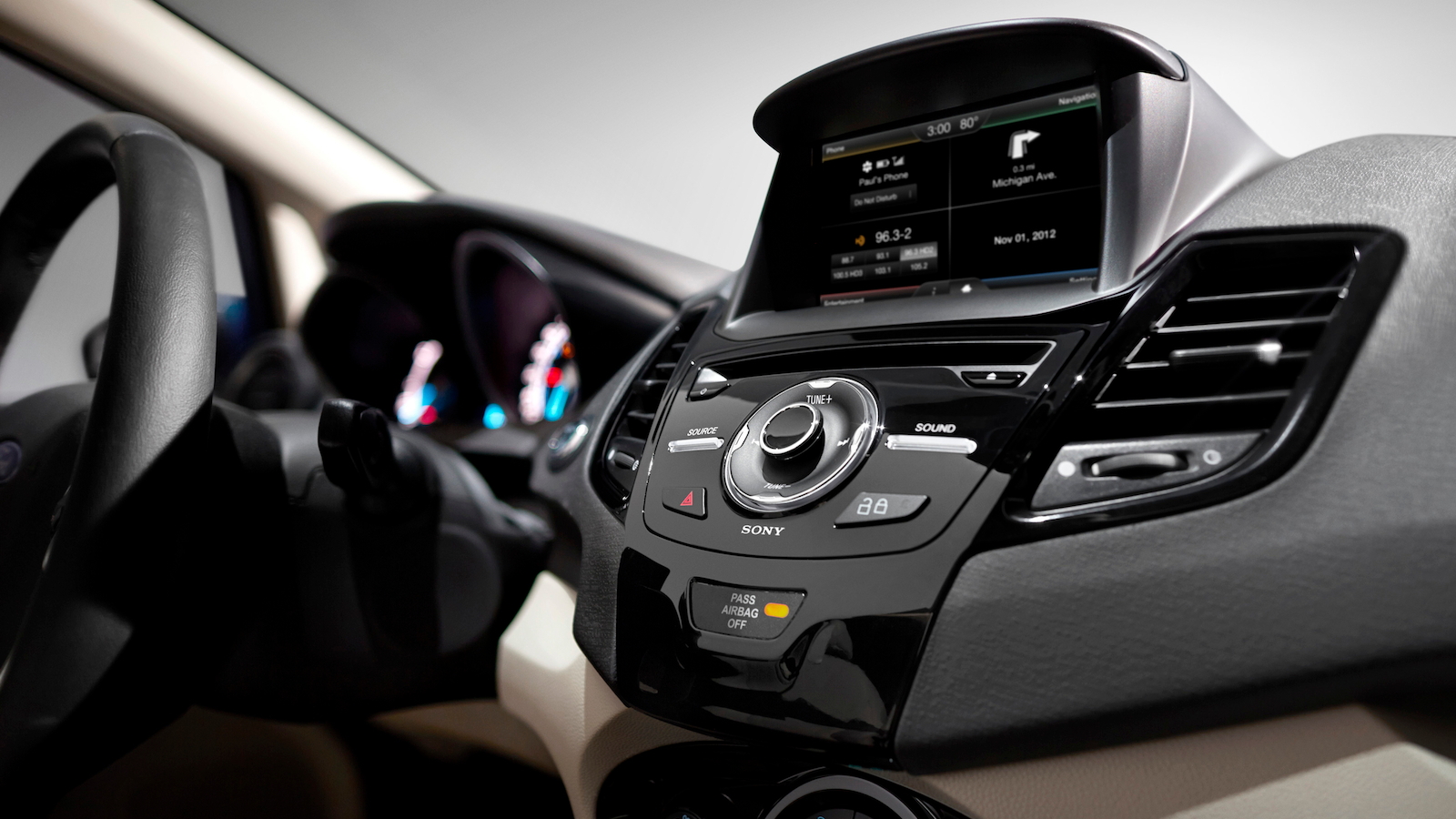 MyFord Touch system in the 2014 Ford Fiesta - image: Ford Motor Company