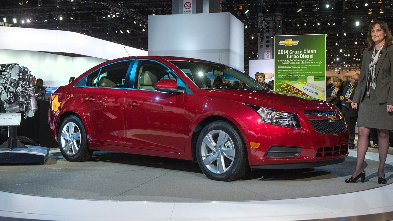 2014 Chevrolet Cruze Clean Turbo Diesel, 2013 Chicago Auto Show [photo: Brian Kersey for Chevrolet]