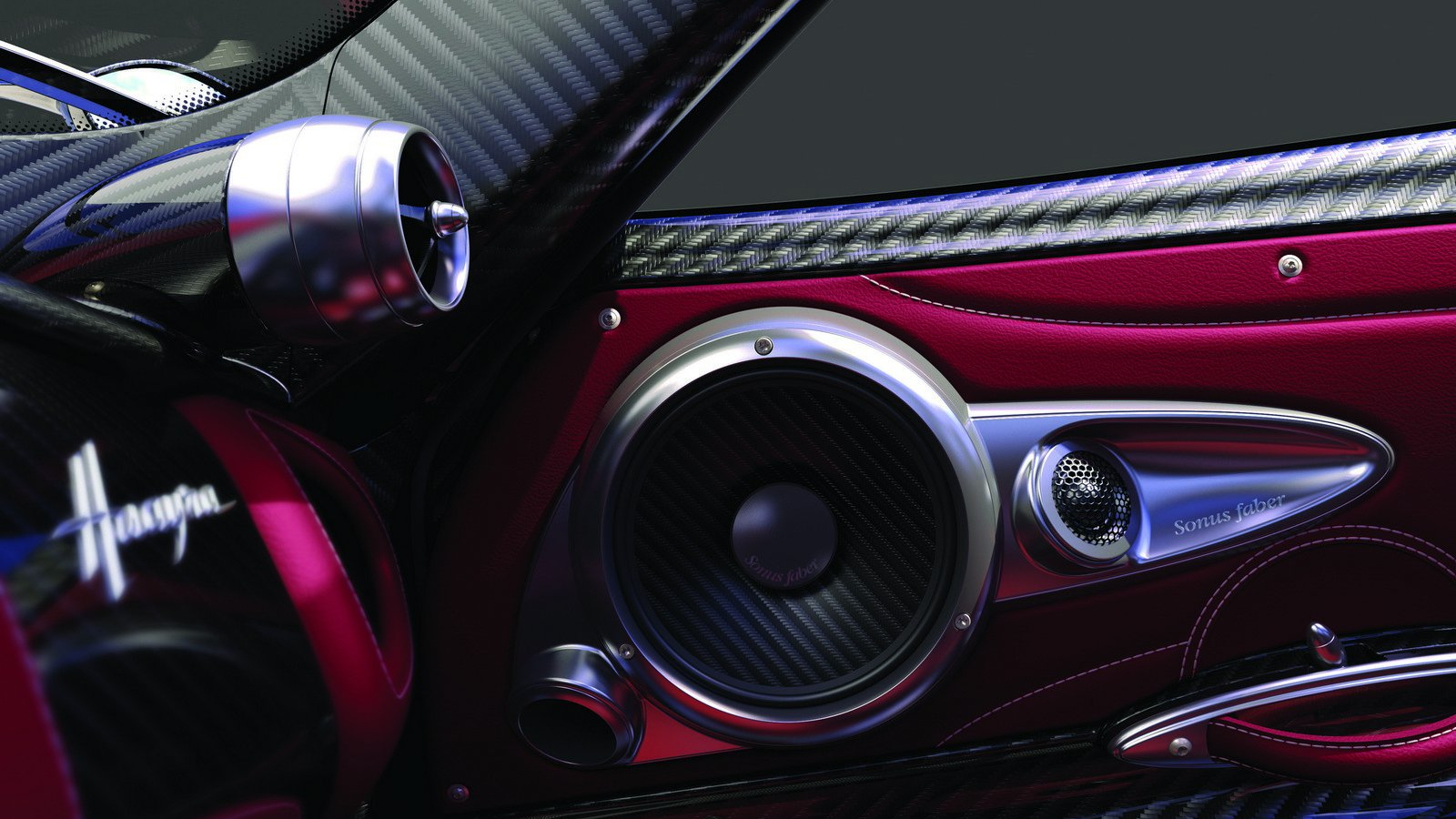 The Sonus faber audio system in the Pagani Huayra