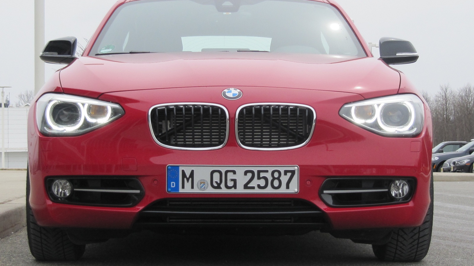 BMW 1-Series (European model) fitted with prototype 1.5-liter 3-cylinder engine