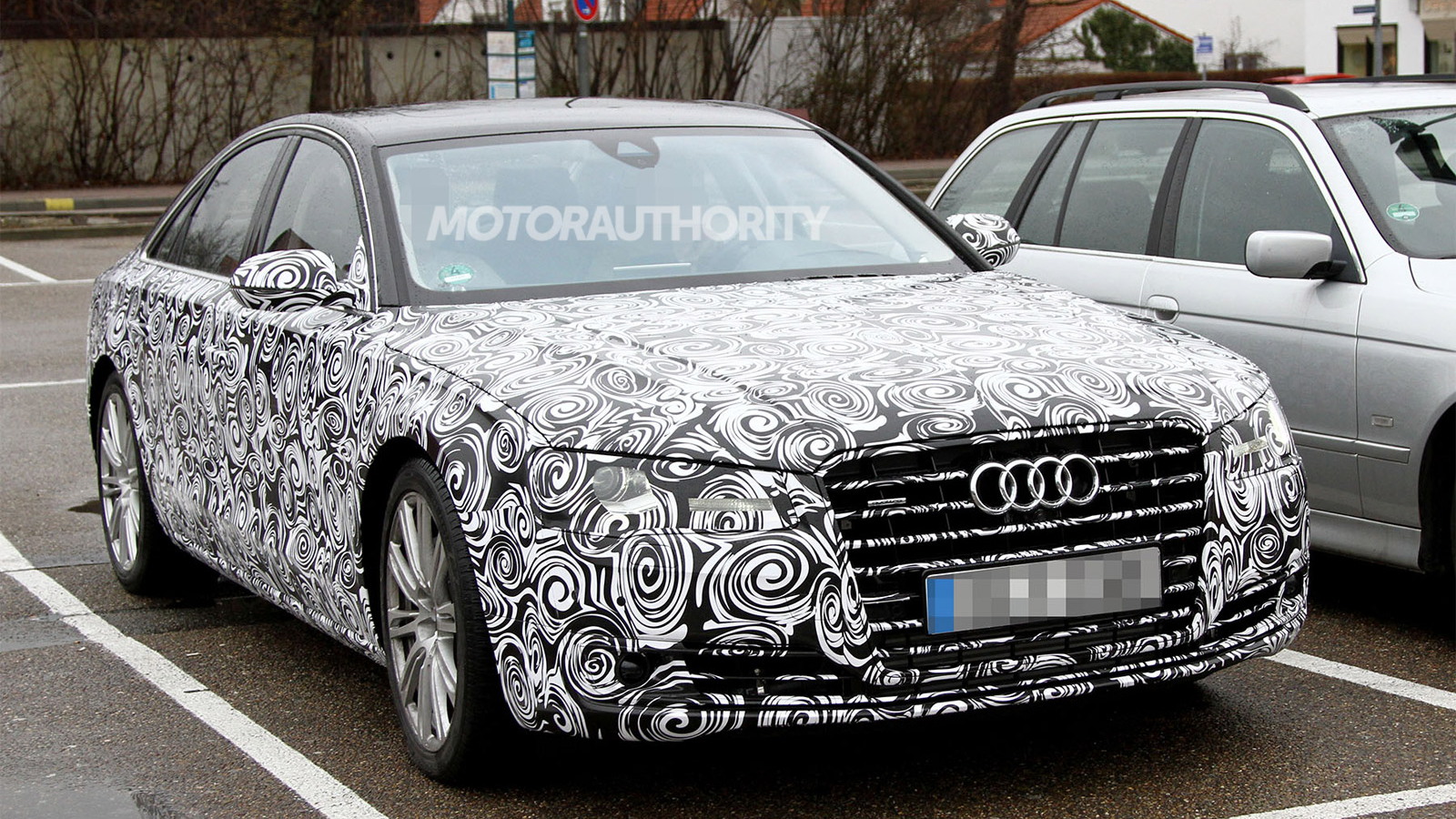 2015 Audi A8 facelift spy shots