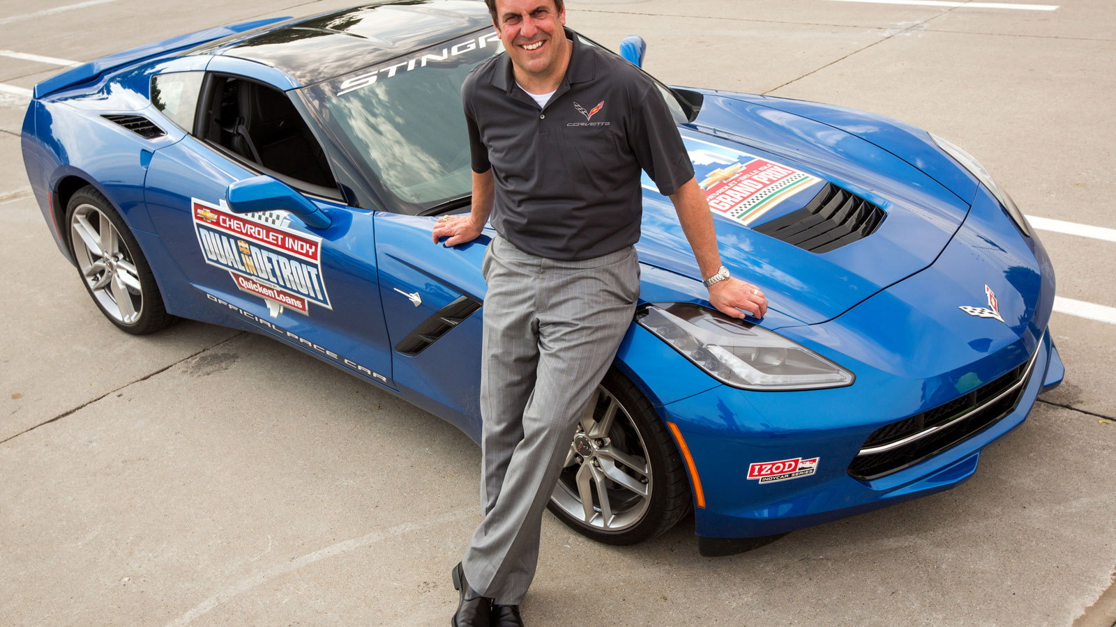 Mark Reuss and the 2014 Chevrolet Corvette Stingray Pace Car