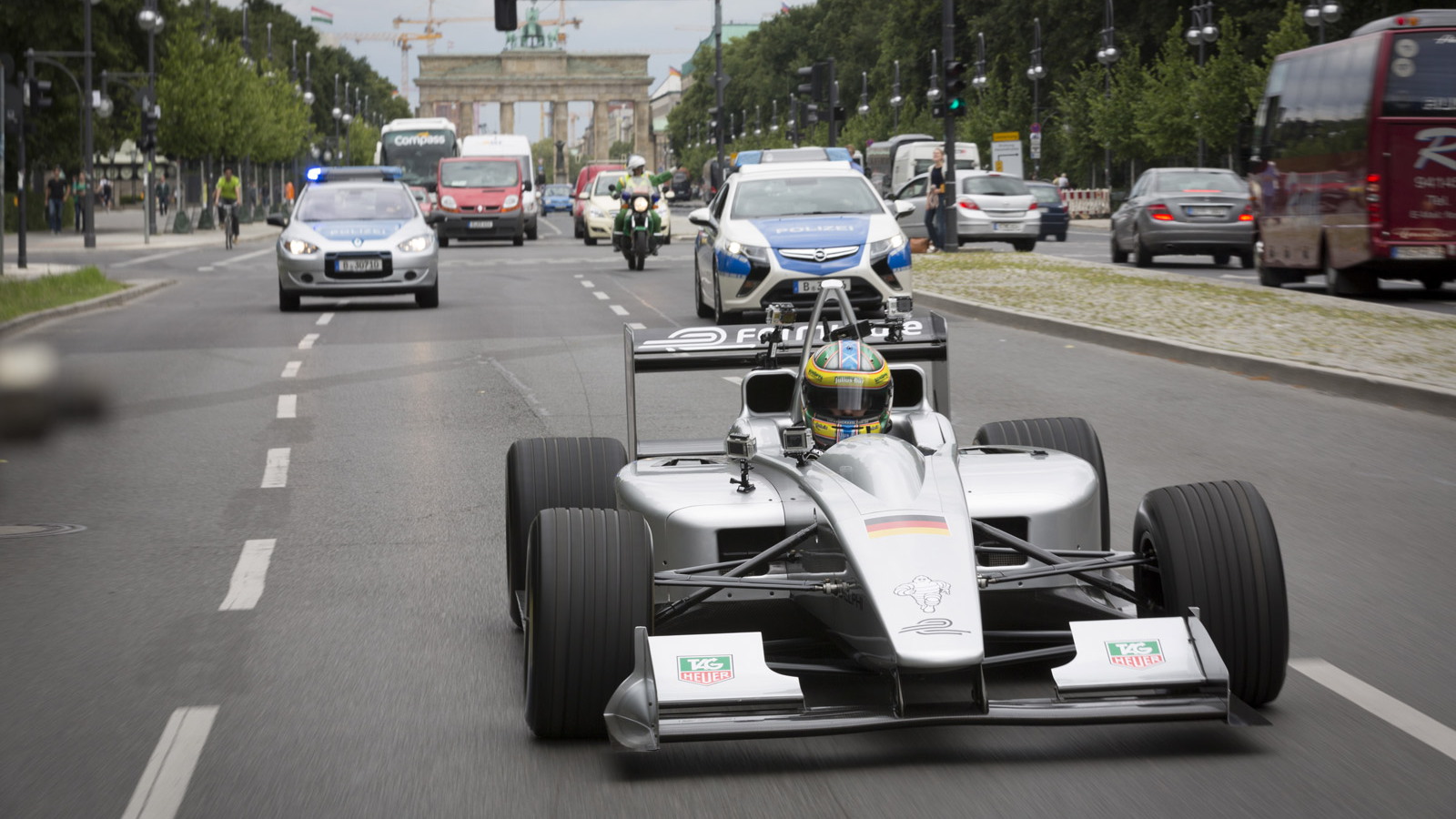 Formula E electric race car