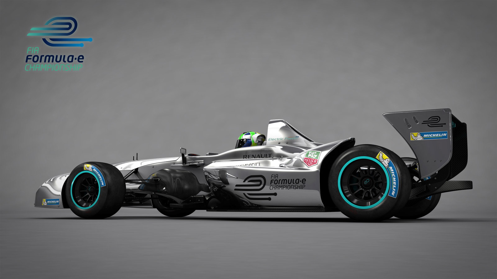 Formula E electric race car