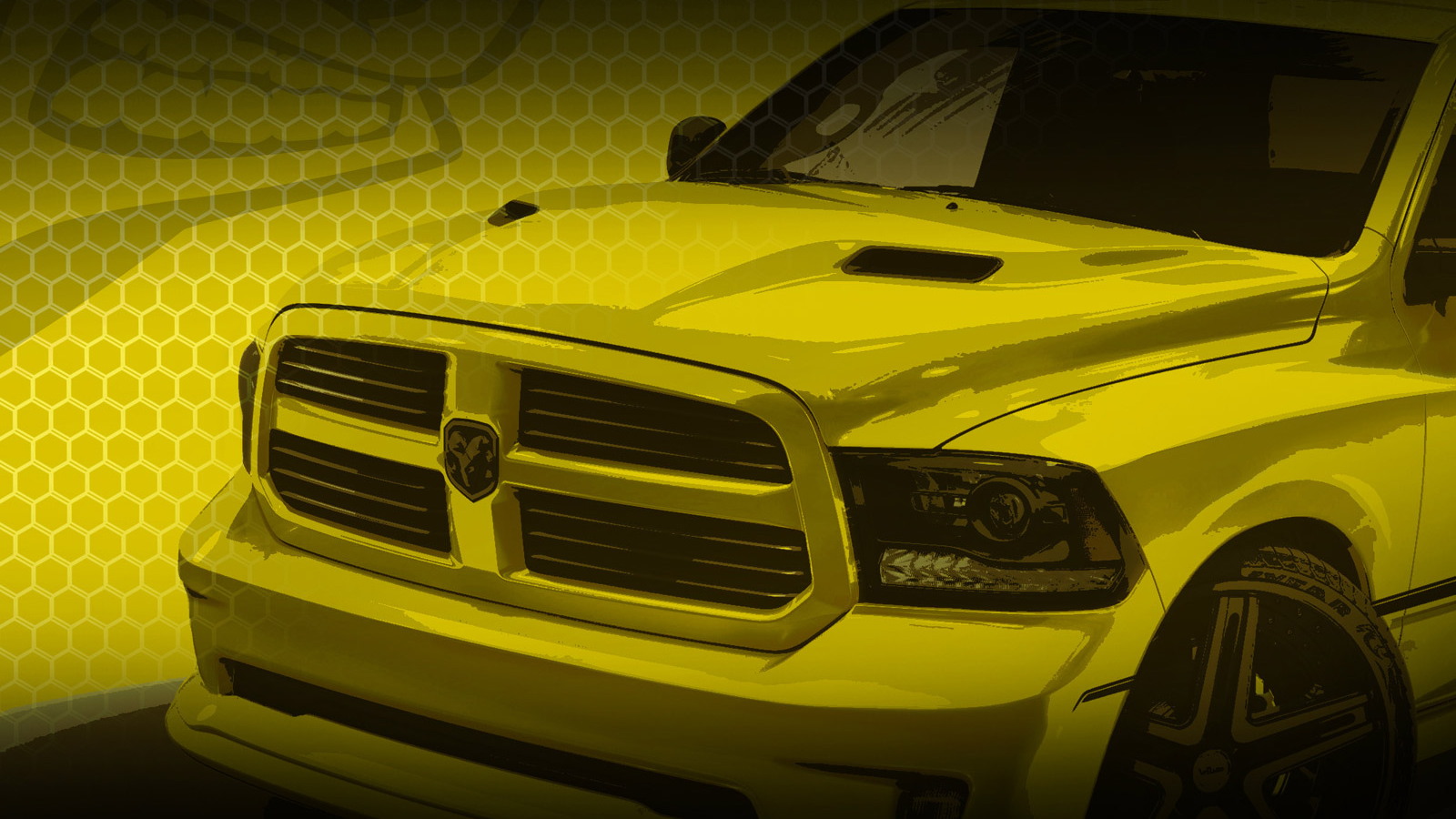 Teaser for Ram 1500 Rumble Bee concept