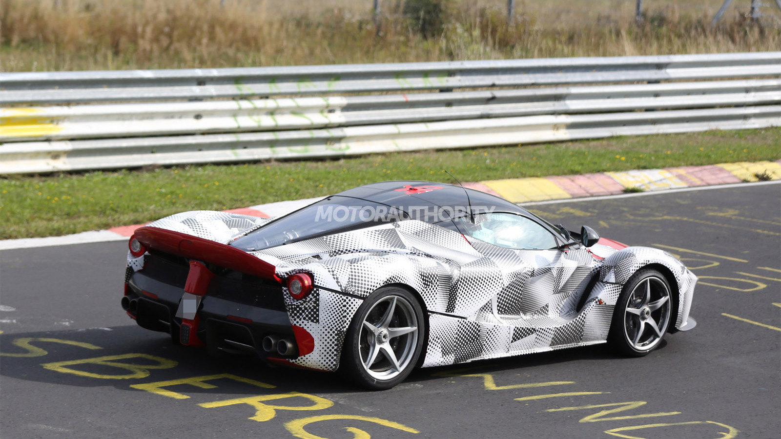 Ferrari LaFerrari testing on the Nordschleife spy shots