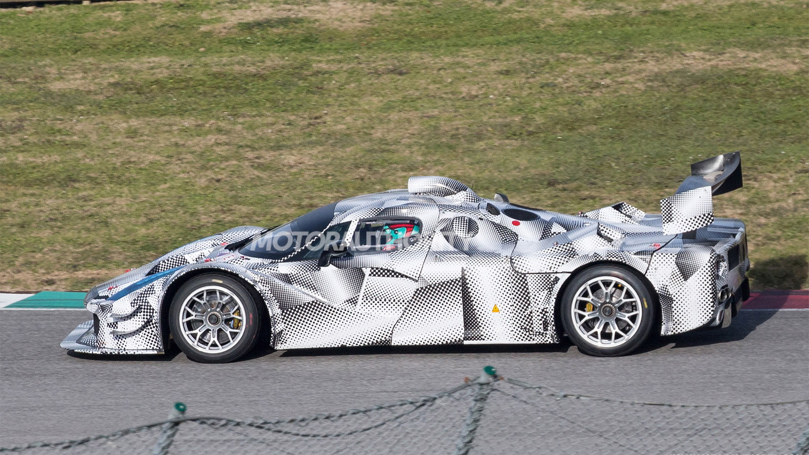 Mystery Ferrari race car prototype spy shots