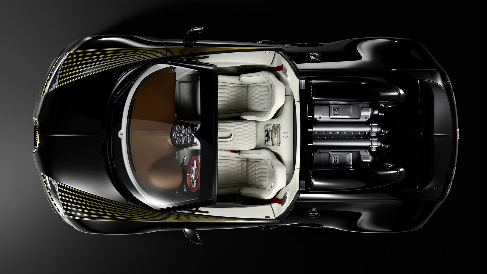 Framed Print Bugatti Legend ‘Black Bess’ Veyron Grand Sport Vitesse Picture 