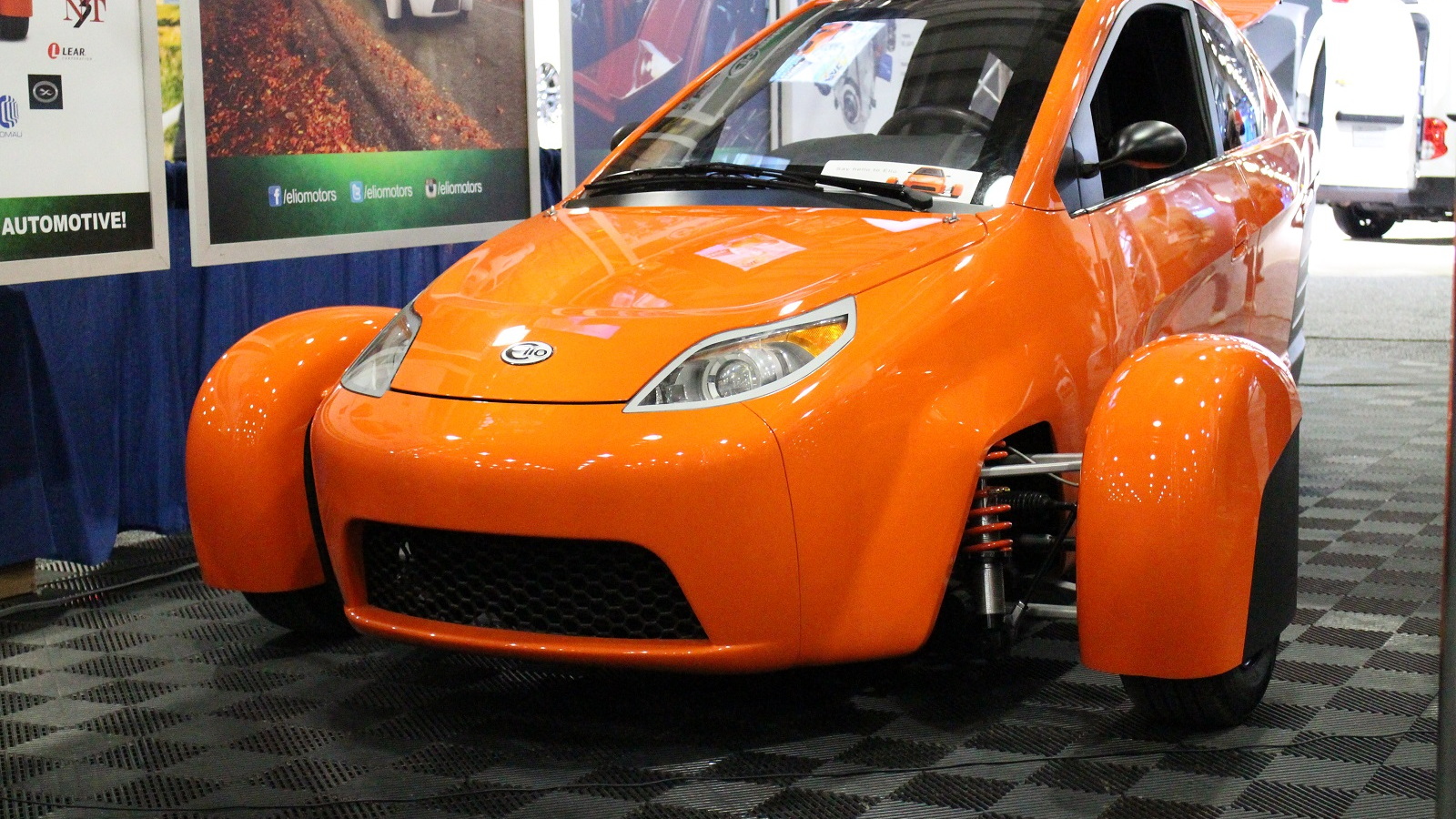 Elio Motors prototype at New York Auto Show press conference, Apr 2015