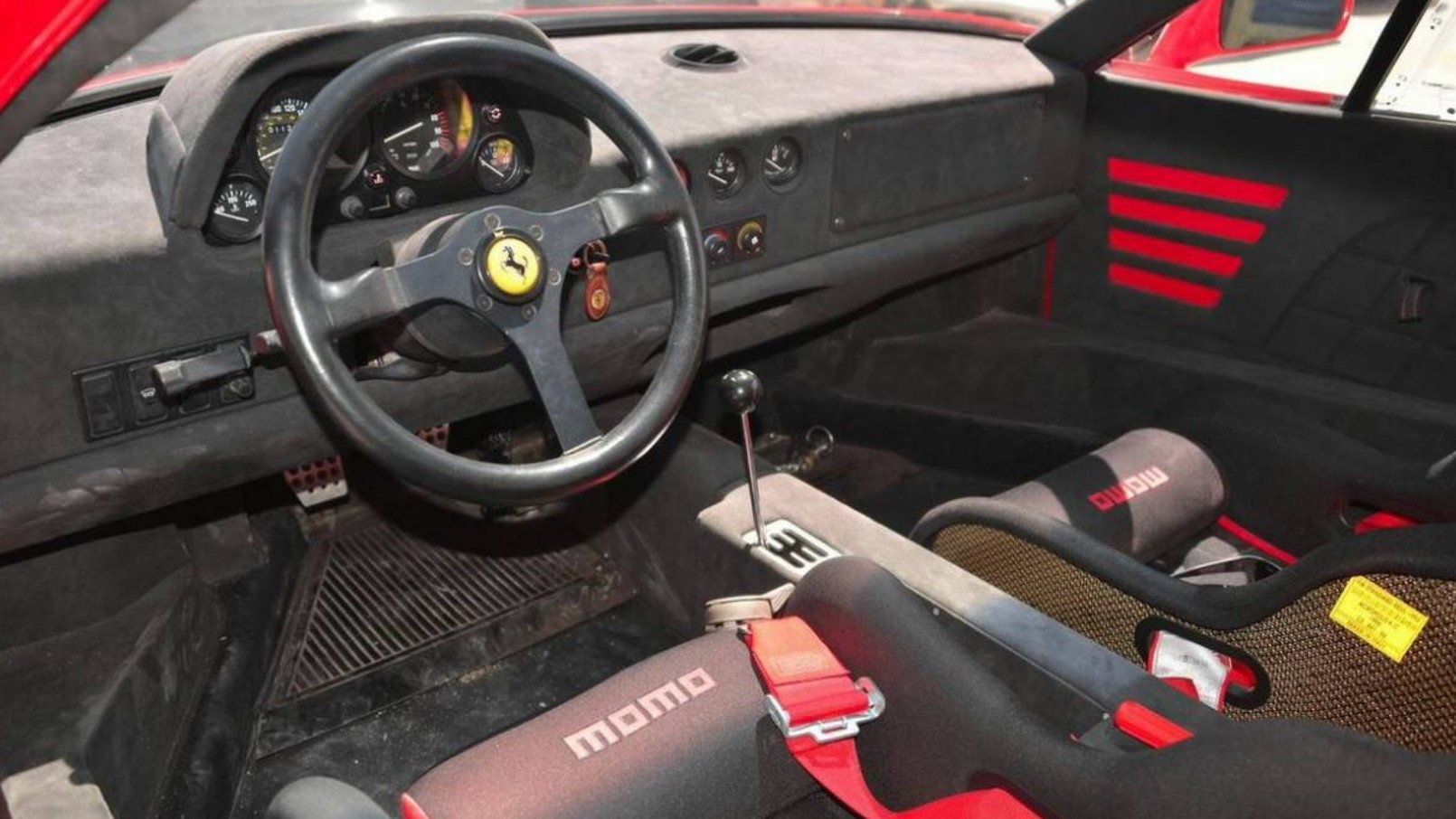 1992 Ferrari F40 converted to LM spec. Images via Hemmings. 