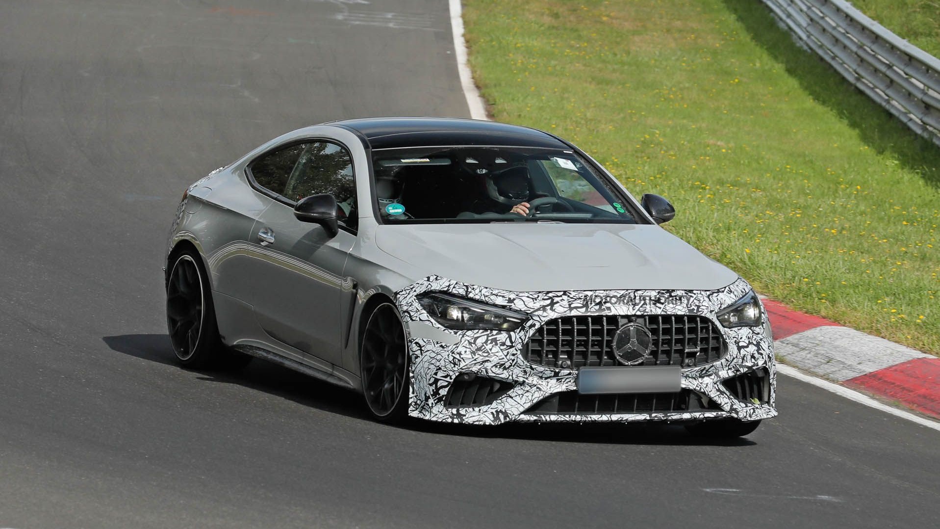 2025 Mercedes-Benz AMG CLE 63 S E Performance spy shots - Photo credit: Baldauf