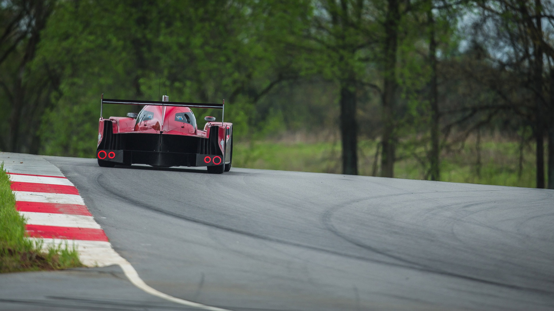 2015 Nissan GT-R LM NISMO LMP1 testing at NCM Motorsports Park in Bowling Green, Kentucky