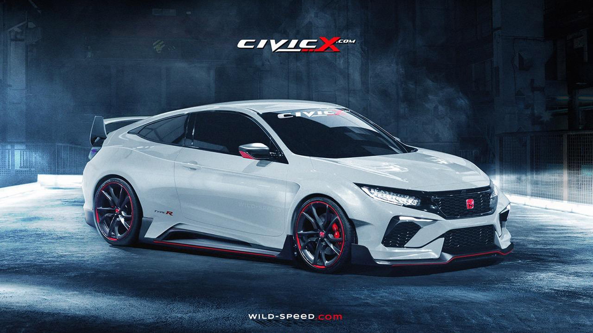 Potential 2016 Honda Civic Coupe Type R rendering - Image via CivicX