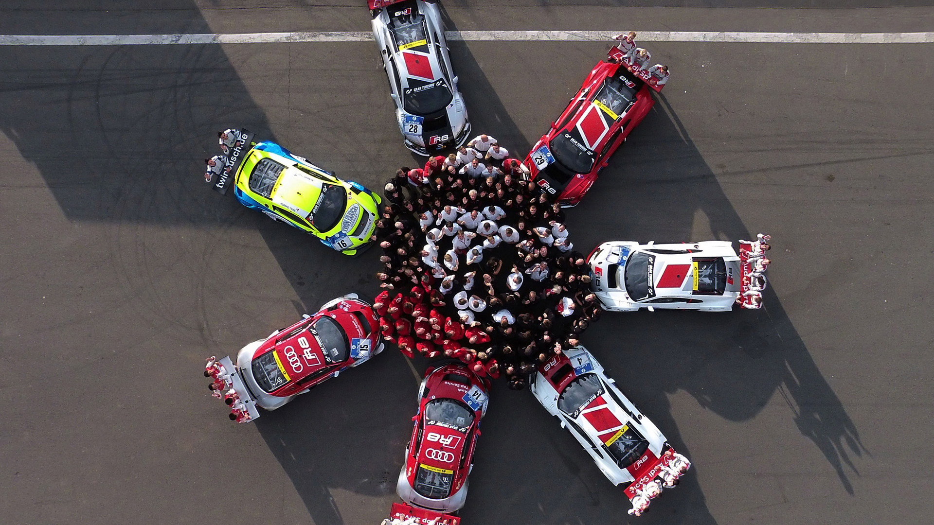 2015 Audi R8 LMS race car