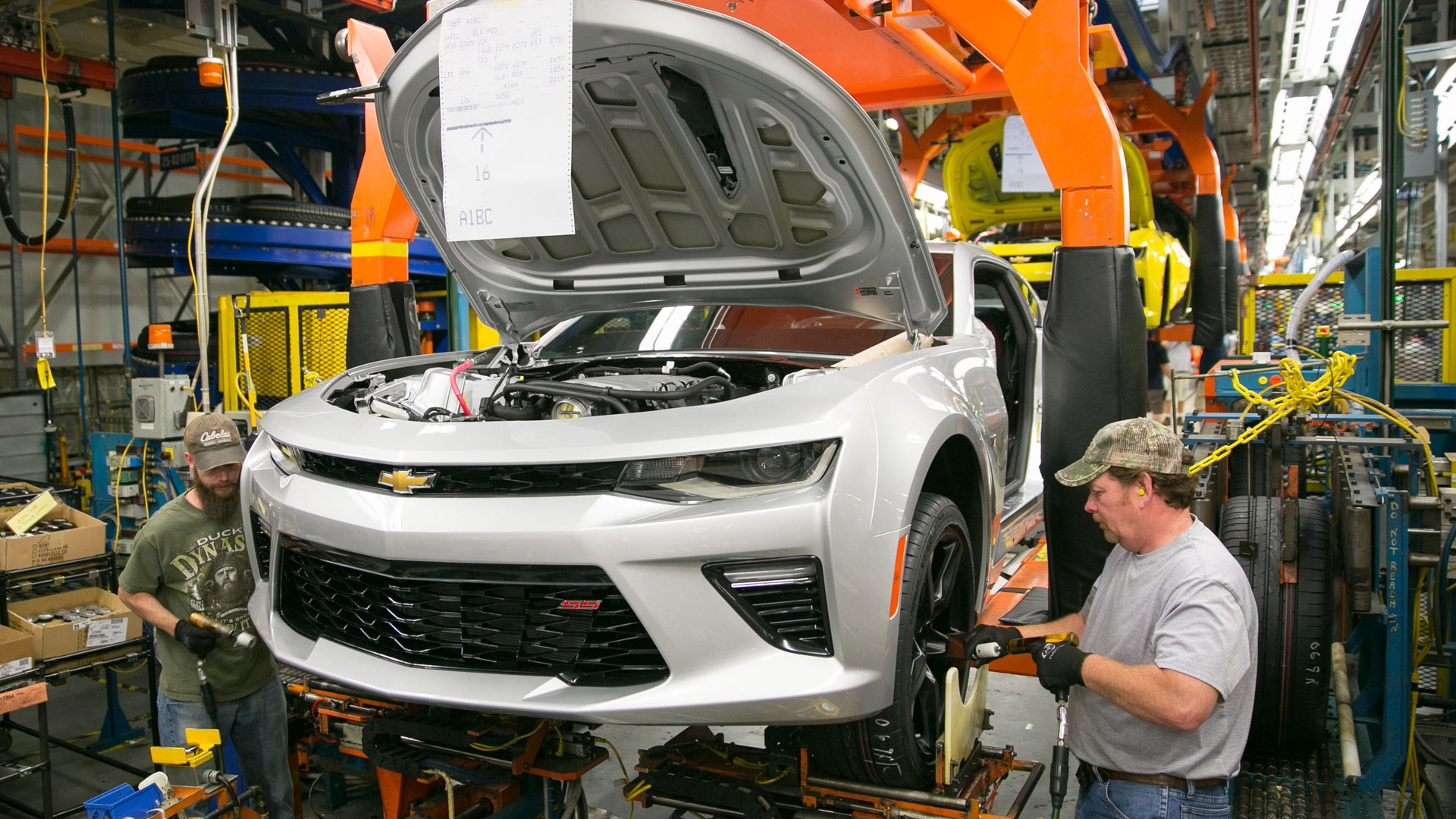 Sixth-generation Chevrolet Camaro production at Lansing Grand River Plant